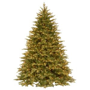 9 ft. Feel Real Nordic Spruce Medium Hinged Artificial Christmas Tree with Clear Lights