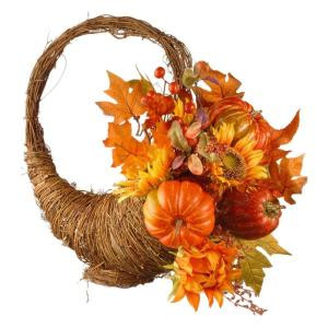 Harvest Accessories 22 in. Autumn Cornucopia Basket