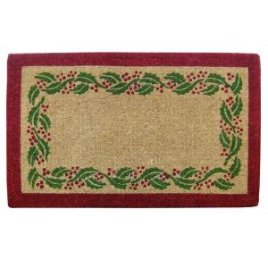 Holly Ivory Tan 22 in. x 36 in. Coir Comfort Mat