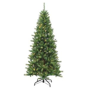 7 ft. Indoor Pre-Lit LED Ozark Pine Artificial Christmas Tree with 230 Color Changing Lights