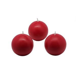 2 in. Red Ball Candles (Box of 12)