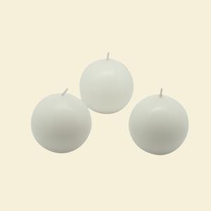2 in. White Ball Candles (Box of 12)