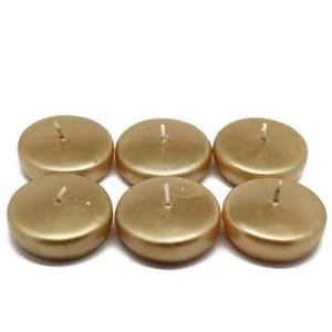 2.25 in. Metallic Gold Floating Candles (24-Box)