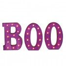 14 in. H Battery Operated Metal BOO Sign