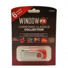 2 in. WindowFX Christmas Window Classics USB with 6 Videos
