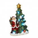 20 in. H Battery Operated Lighted Santa Figurine