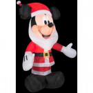 2.5 ft. W x in. 3.5 ft. H Mickey Mouse with Santa Beard