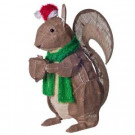 26 in. H. x 20 in. W Burlap Holiday Rustic Squirrel
