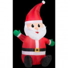 28.74 in. L x 21.26 in. D x 42.13 in. H Seated Santa with Hat