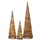 32 in. H Nested Champagne Trees (Set of 3)