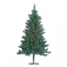4 ft. Indoor Pre-Lit Colorado Spruce Artificial Christmas Tree with 150 UL Lights and 29 in. Base