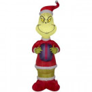 4 ft. Inflatable Airblown Grinch with Present