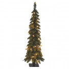 4 ft. Pre-Lit Pencil Slim Artificial Tree with 70 UL Lights