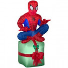 42 in. Inflatable Airblown-Spider-Man On Present