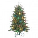 4.5 ft. Pre-Lit Reno Pine Artificial Christmas Tree with Glass Bulbs