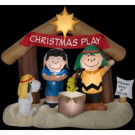 6 ft. W x 5.8 ft. H Peanuts Nativity Scene