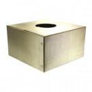 6 in. Dia Deluxe Sparkle Striped Silver/Gold Design Tree Skirt Box