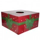 6 in. Dia Red with Green Ribbon Original Christmas Tree Skirt Box