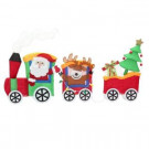 72 in. Lighted Tinsel Train with Santa