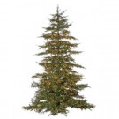 7.5 ft. Pre-Lit LED Natural Cut Monaco Pine Christmas Tree with Micro Lights