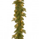 9 ft. Avalon Spruce Garland with Clear Lights