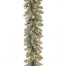 9 ft. Downswept Douglas Blue Garland with Clear Lights