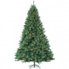 9 ft. Pre-Lit Mixed Needle Wisconsin Spruce Artificial Christmas Tree with Clear Lights