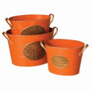 9.75 in Pumpkin Patch Farms Halloween Buckets (Set of 3)