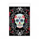102 in. Day of the Dead Rectangular Plastic Table Cover (3-Pack)