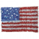 12.8125 in. x 19 in. American Flag Tinsel (2-Pack)