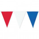 18 in. x 120 ft. Red, White and Blue Pennant Flag Banner