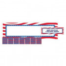 20 in. x 65 in. Red, White and Blue Personalized Giant Banner