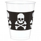 4.5 in. Skull and Crossbones Plastic Cup (25 Count, 2-Pack)