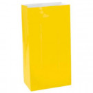 6.5 in. x 3in. Yellow Sunshine Mini Paper Bags (12-Count, 9-Pack)