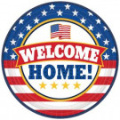 7 in. x 7 in. Welcome Home Round Paper Plate (18-count, 3-Pack)