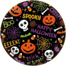 9 in. x 9 in. Spooktacular Round Paper Plate (60-Count)