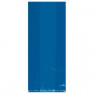 9.5 in. x 4 in. Bright Royal Blue Cellophane Party Bags (25-Count, 12-Pack)