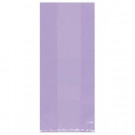9.5 in. x 4 in. Lavender Cellophane Party Bags (25-Count, 12-Pack)