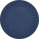 Navy 35 in. Round Pine Trees Under the Tree Mat