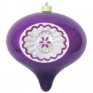 8 in. Vivacious Purple Shatterproof Reflector Onion Ornament (Pack of 6)