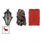 Dress Up Accessory For Skeleton Horse including Mask, Red Cloak, Bride