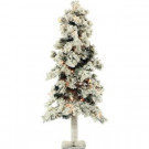 3-Ft. Pre-lit Snowy Alpine Artificial Christmas Tree with 50 Clear Lights