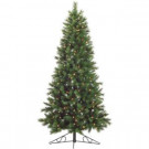 7.5-Ft. Pre-lit Canyon Pine Half-Wall or Corner Artificial Christmas Tree with 250 Clear Lights