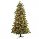 7.5 ft. Indoor Just Cut Alaska Fir Artificial Christmas Tree with ConstantON Lights and 1-Plug
