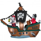 10 ft. Animated Inflatable Skeleton Pirate Ship