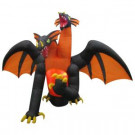 11 ft. Animated Projection Inflatable-Fire and Ice-2-Headed Dragon (RRY)