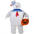 42 in. Inflatable Stay Puft with Pumpkin Tote Ghostbusters