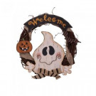 15.57 in. H Wooden Ghost Welcome Wreath