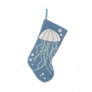 19 in. L Hooked Stocking, 3D Jellyfish
