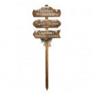 36 in. H Wooden Sign Yard Stake